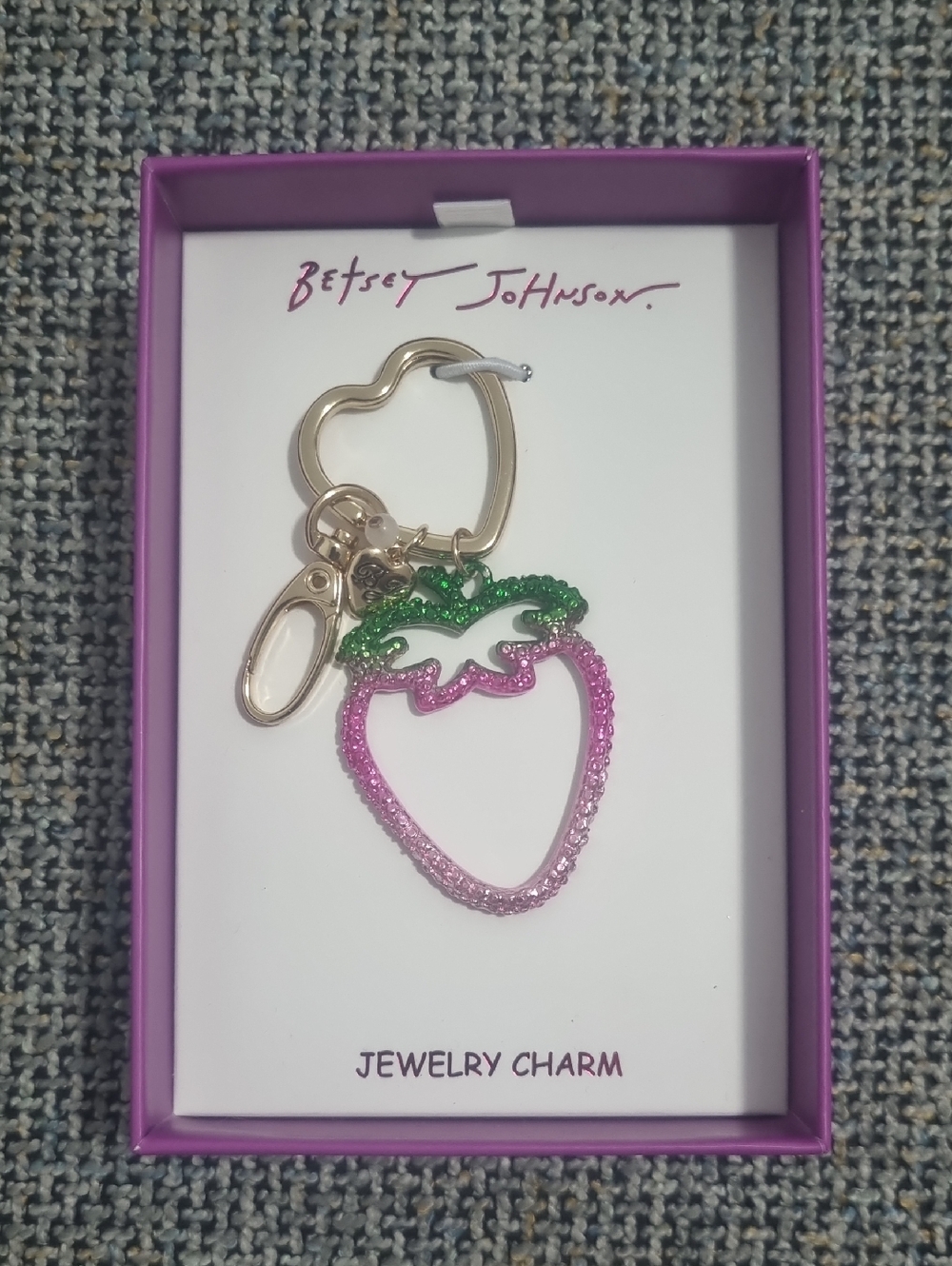 BETSEY JOHNSON Open Frame Jewelry Charms/Key Chains - Pick One - Picture 5 of 8
